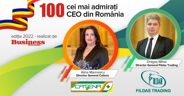 Anca Vlad Directorul General Catena și Directorul General Fildas Trading, în Top 100 cei mai admirați CEO din România